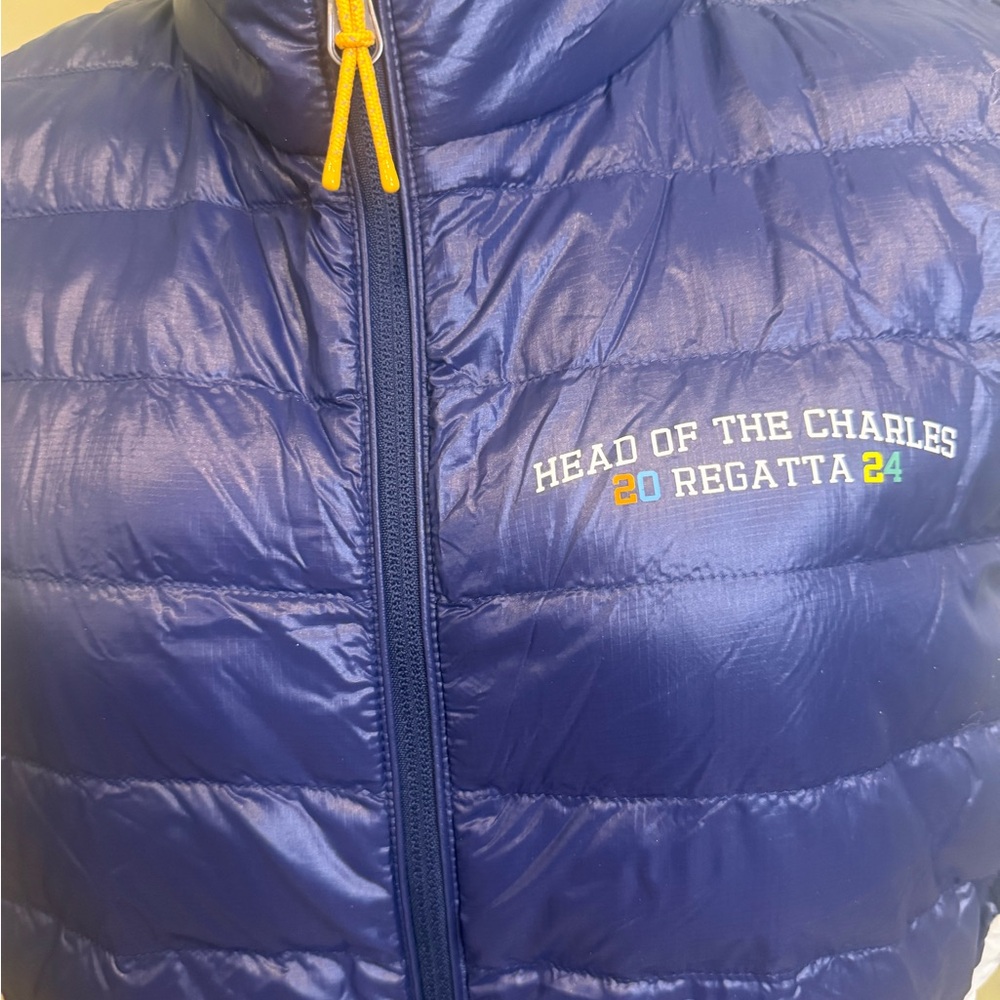Vineyard Vines Packable Navy Puffer Vest - Head of the Charles Regatta Size L - Picture 4 of 6